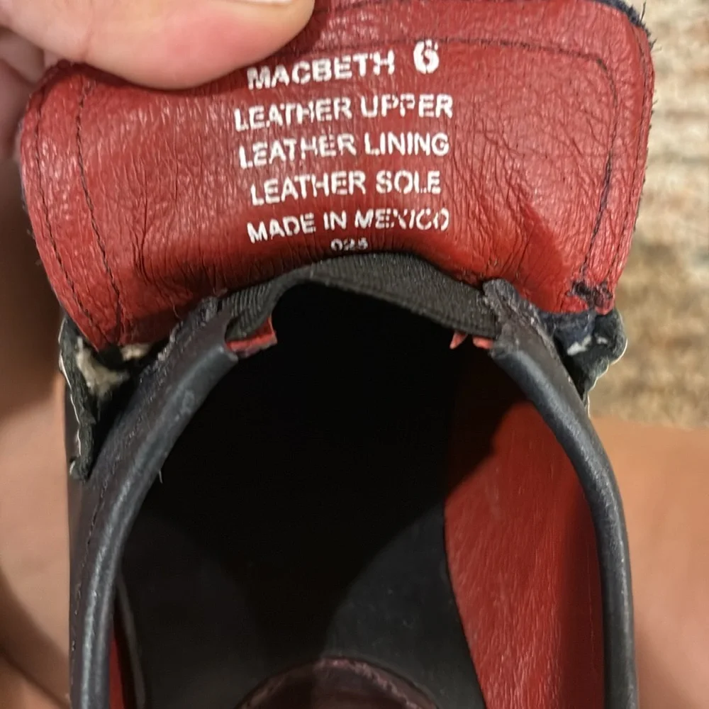 Freebird Macbeth Black Leather Women’s Loafers Sz.6